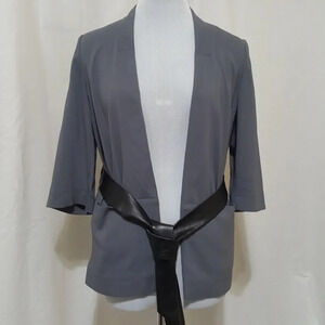 LABEL LAB | "HOUSE OF FRASER" Gray Belted Blazer Medium